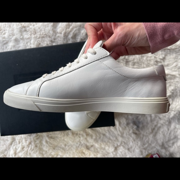 SAINT LAURENT ANDY LOW TOP SNEAKERS IN MOON PLUS. Size 38. - Picture 6 of 12